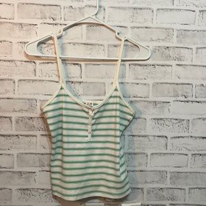 Levi’s tank top green stripes